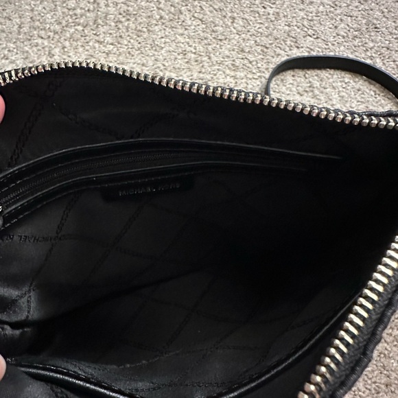 Michael Kors Black and Gray Logo Messenger Bag - Picture 3 of 5